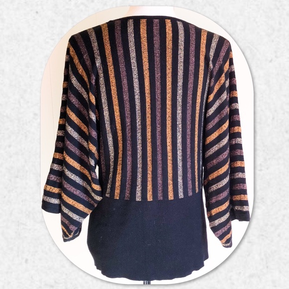 🏆HP!🏆Lane Bryant Metallic Crossover Sweater - Picture 3 of 5